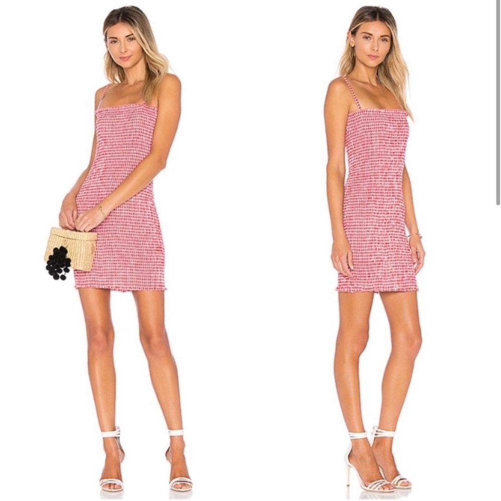 Lioness red Smocked Strap Mini Dress
